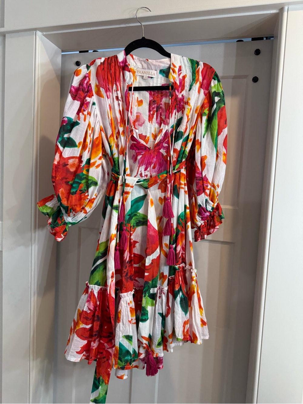 Pranella light weight cotton dress with belt